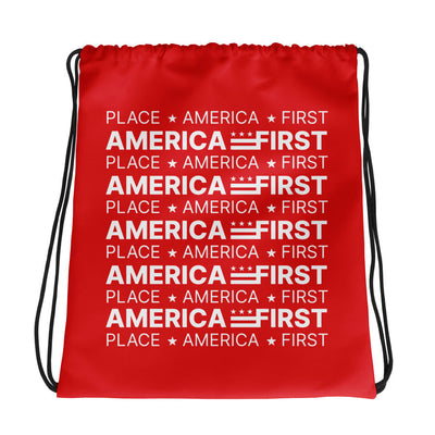America First Drawstring Bag