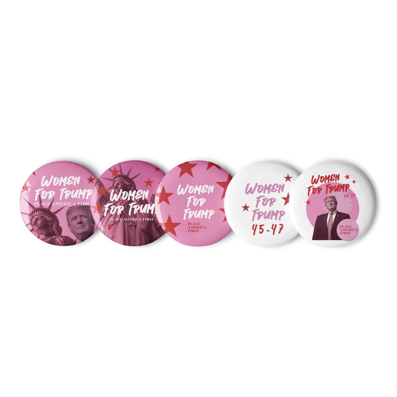 Women for Trump Button Set