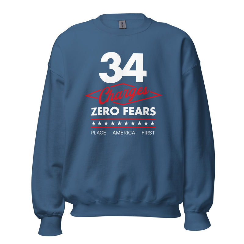 Trump Sweatshirt 34 Charges 0 Fears