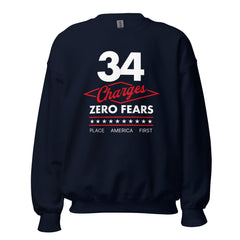 Trump Sweatshirt 34 Charges 0 Fears