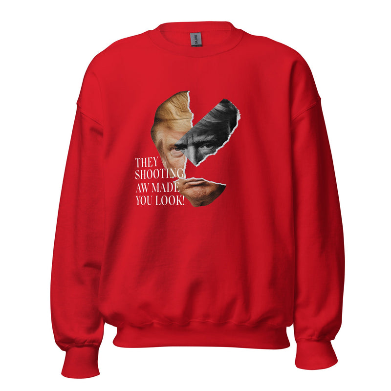 Trump They Shooting Sweatshirt, Trump Sweatshirt