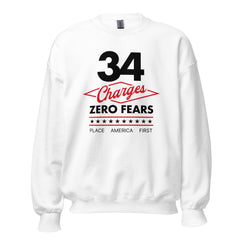 Trump Sweatshirt 34 Charges 0 Fears Light