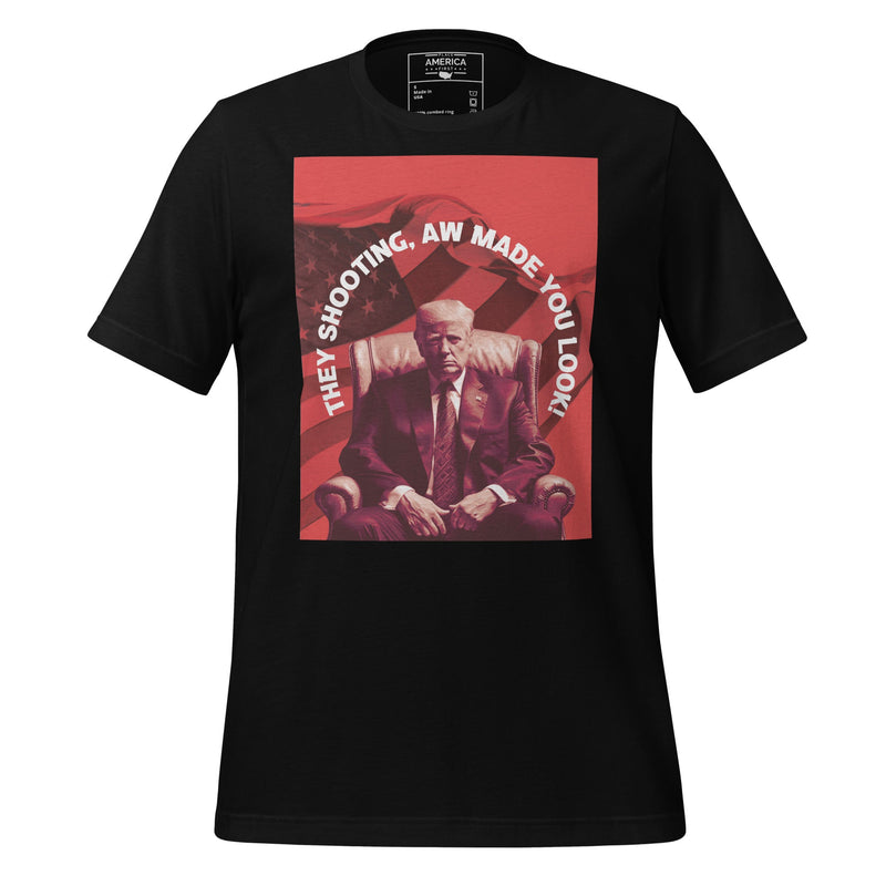 Trump They Shooting Tee, Trump T-Shirt
